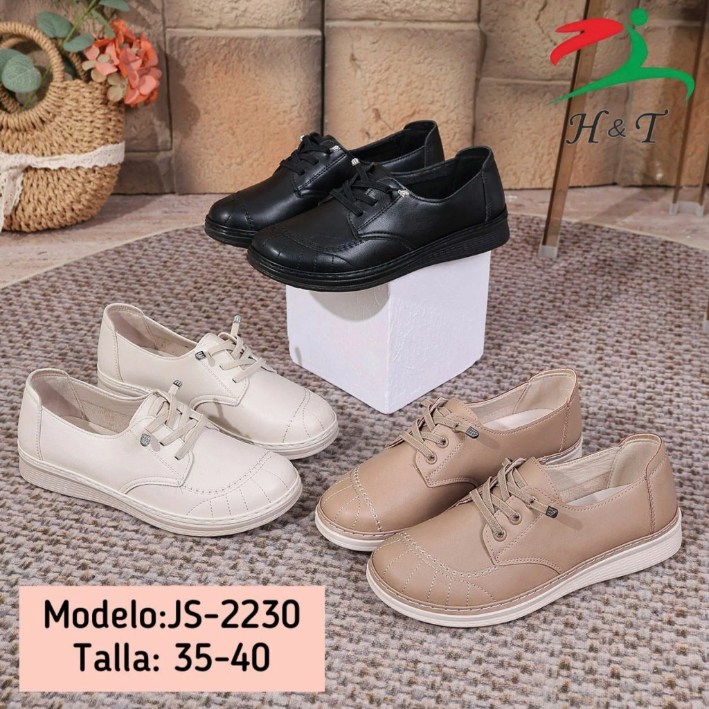 Zapato Mocasín Casual con Agujetas Mujer / JS-2230