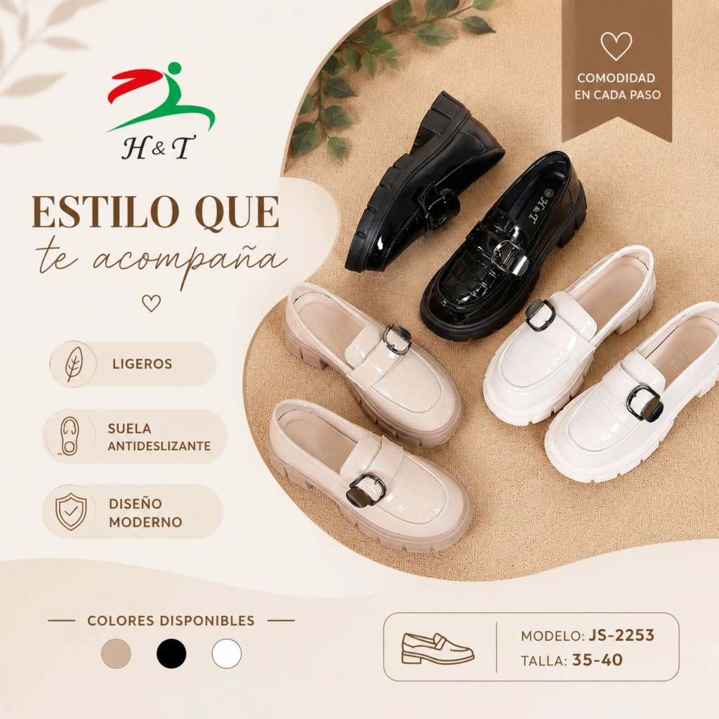 Mocasín Moderno con Plataforma / JS-2253