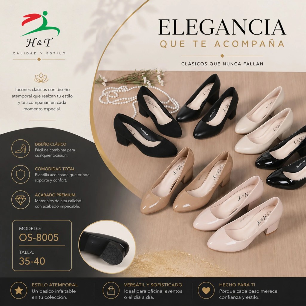 Zapatos de Tacón Confort para Mujer / OS-8005