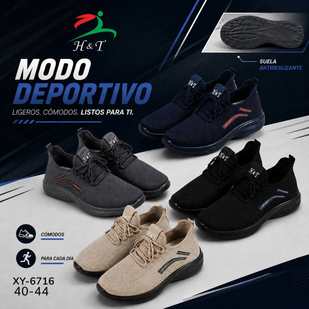 Tenis Casual con Suela Antideslizante / XY-6716