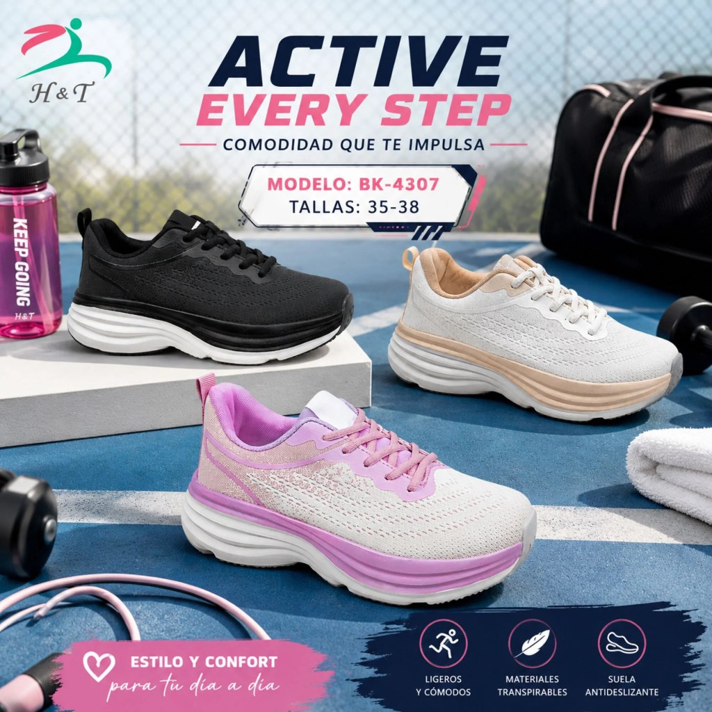 Tenis Running Casual para Mujer / BK-4307