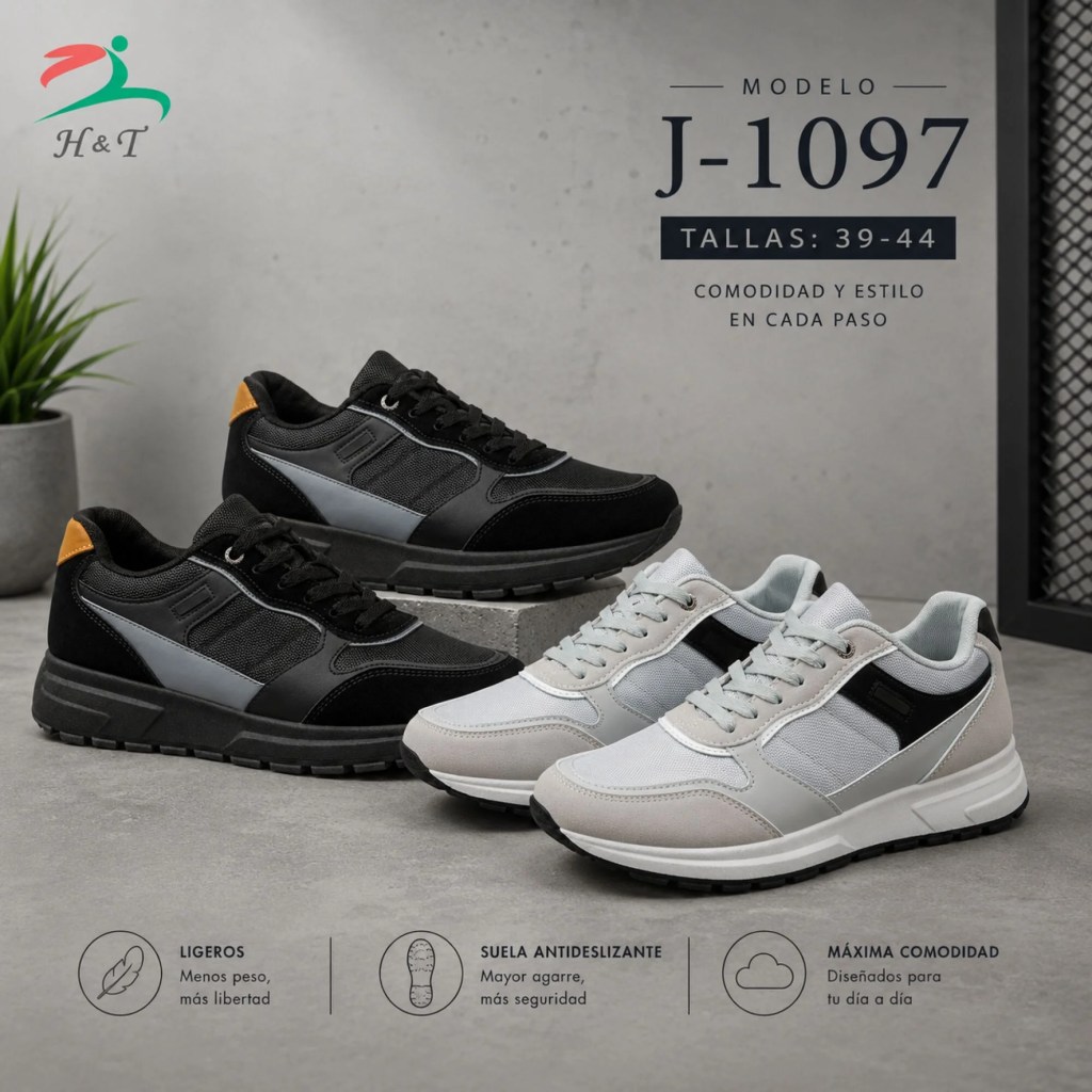 Tenis Casual para Hombre con Máxima Comodidad / J-1097