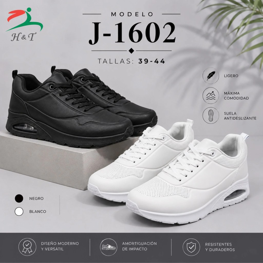 Calzado Casual con Amortiguación para Hombre / J-1602