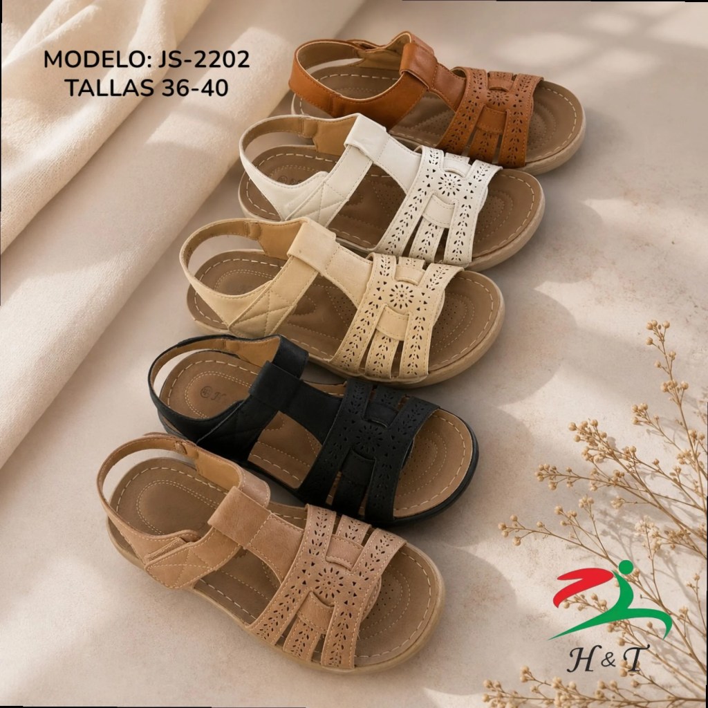 Sandalia de Dama con Ajuste Cómodo y Diseño Elegante / JS-2202