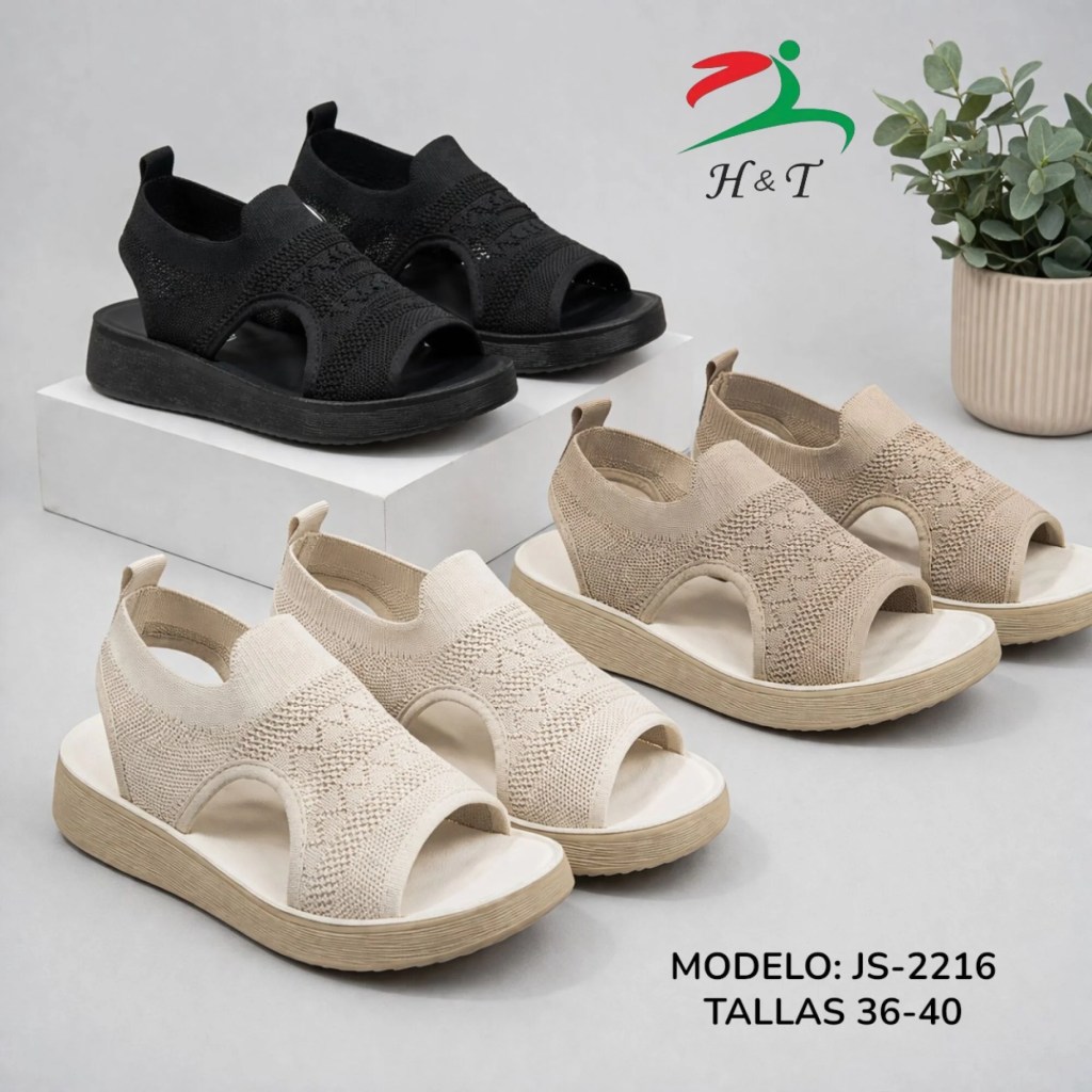 Sandalia Tipo Tenis Calcetín para Mujer Cómodo y Transpirable / JS-2216