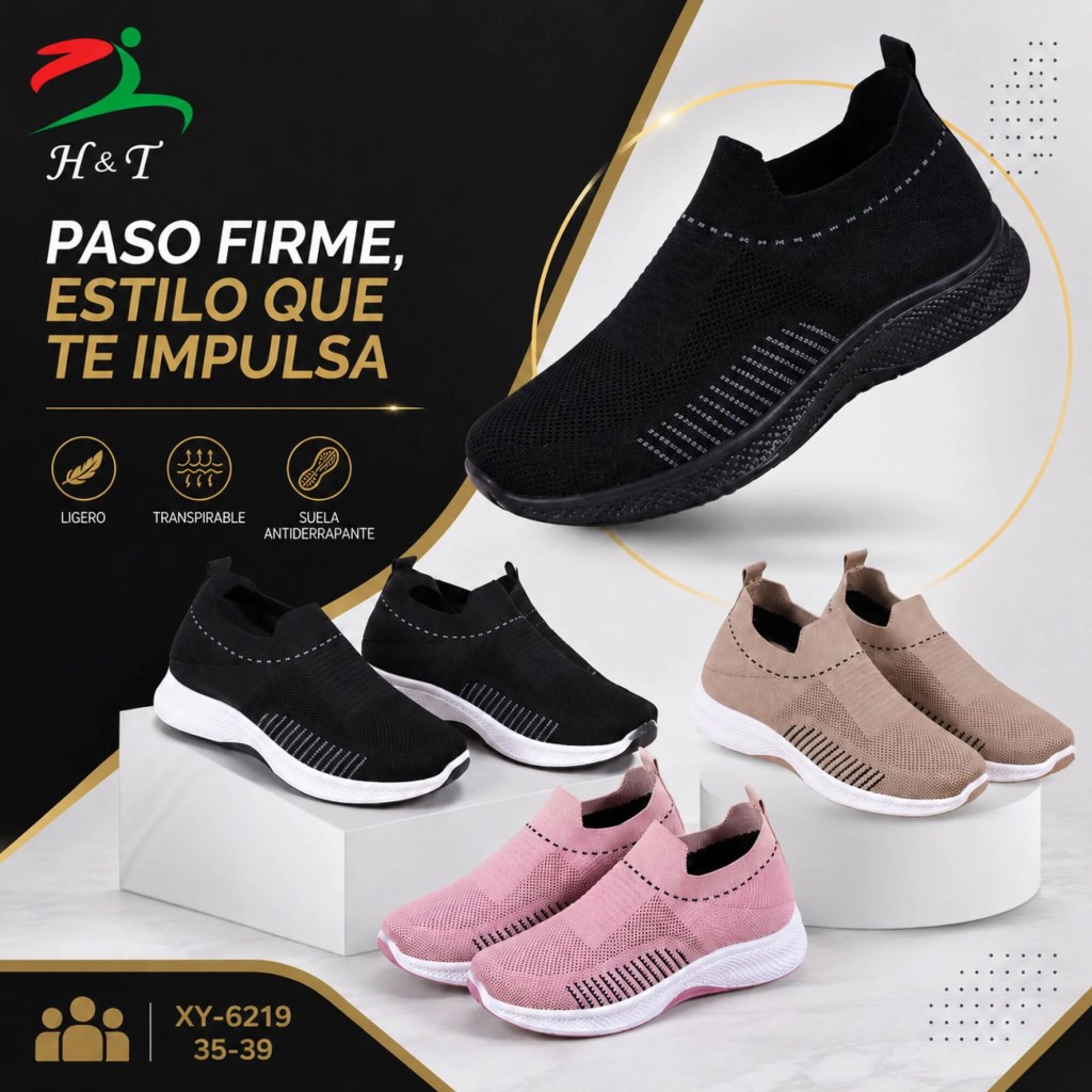 Tenis Slip-On para Mujer Ligeros y Transpirables / XY-6219