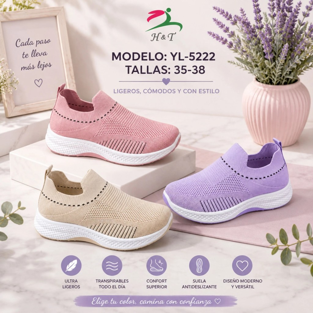 Tenis Slip-On para Mujer / YL-5222