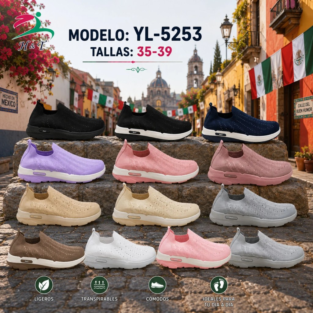 Tenis Ligeros para Caminar Mujer / YL-5253