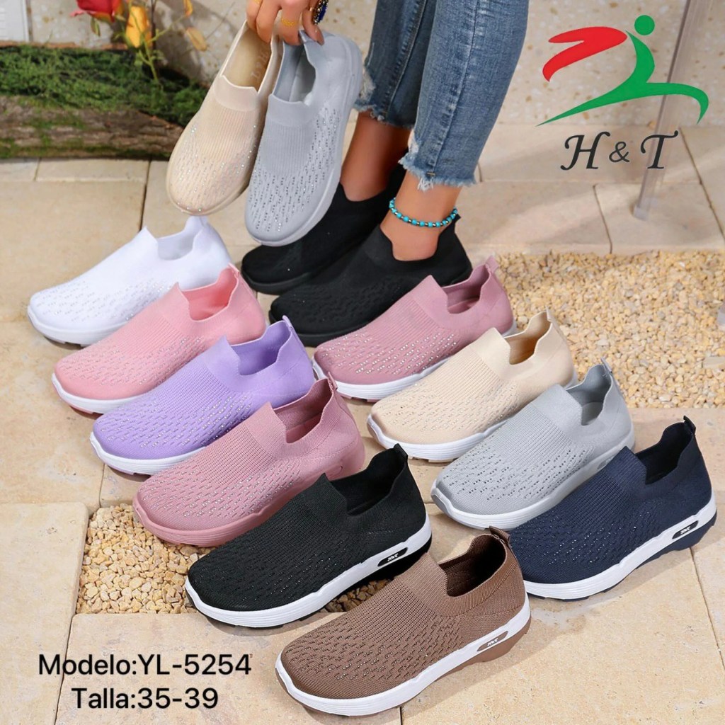 Tenis Slip On Mujer con Suela Confort Antideslizante / YL-5254