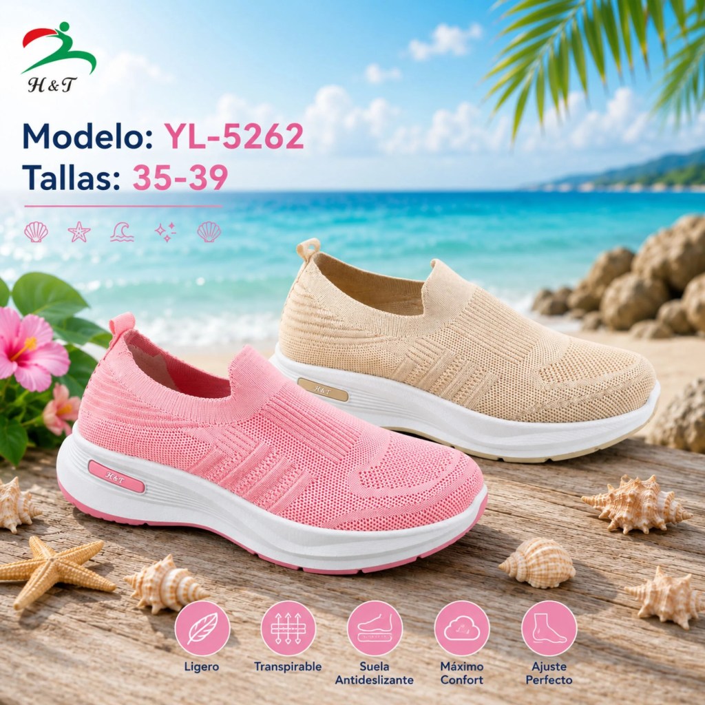 Tenis Ligeros para Mujer con Ajuste Elástico / YL-5262