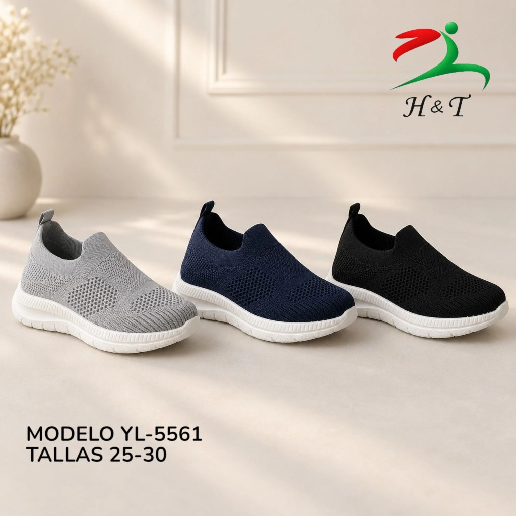 Tenis Slip-On Ultraligeros Flexibilidad Total para Niño/a / YL-5561